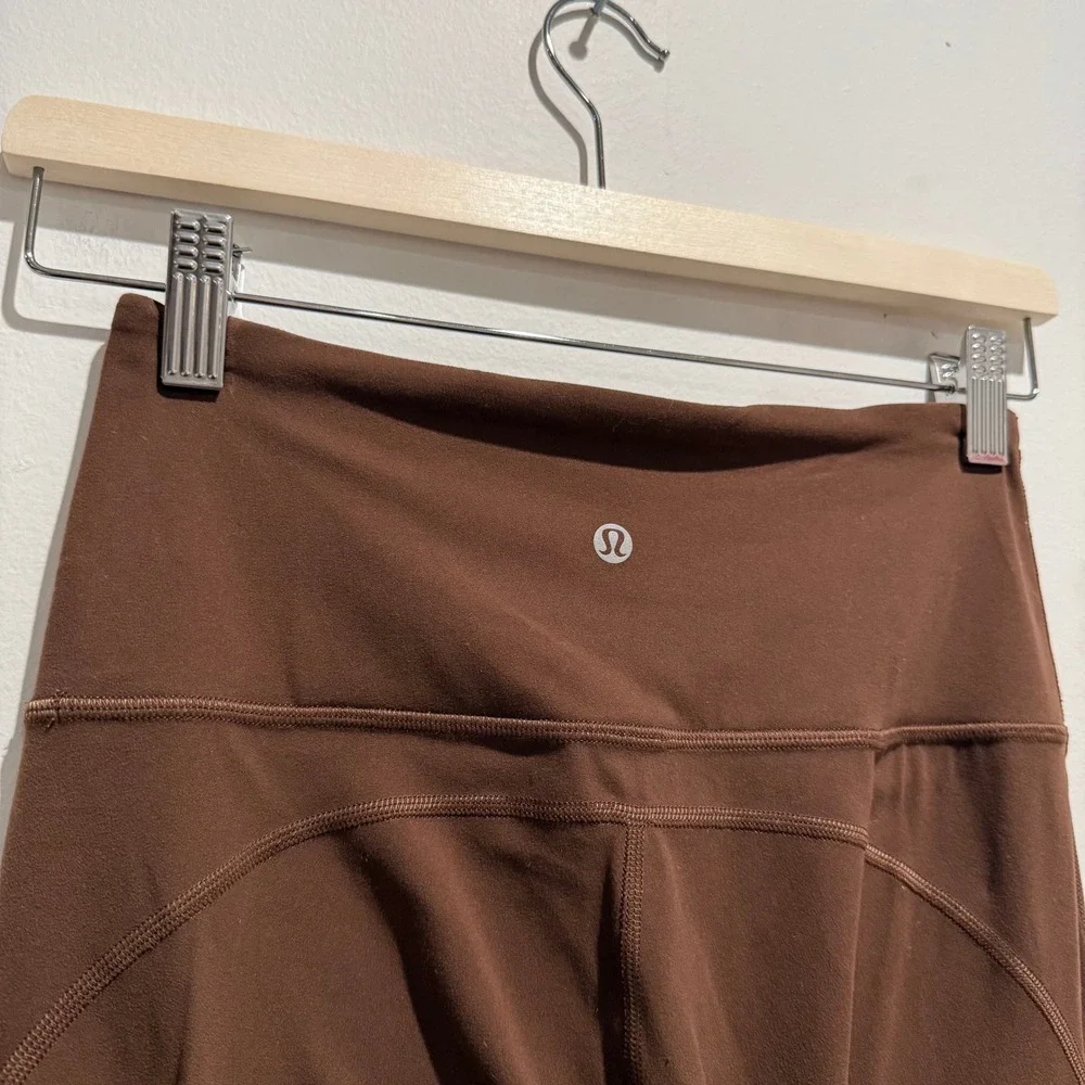 Lululemon Groove Super High Rise Flared Pant Roasted Brown‎ Size 6